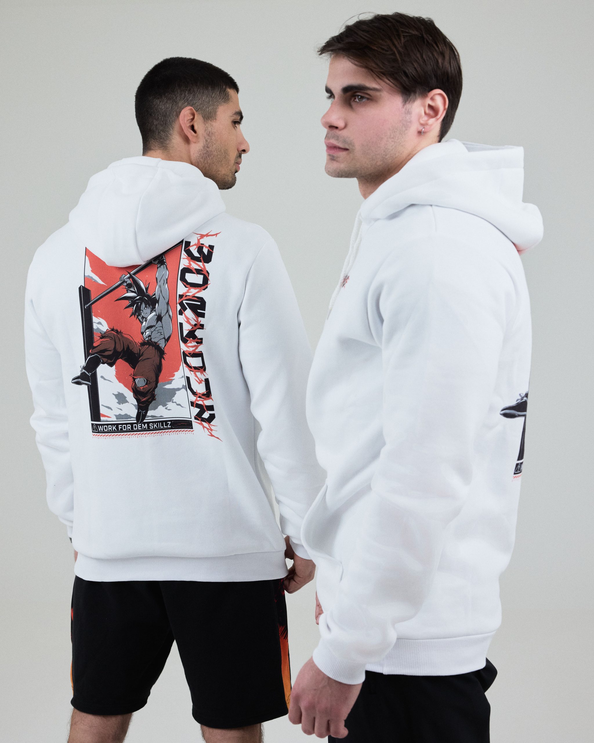 WI Goku Hoodie Front & Back